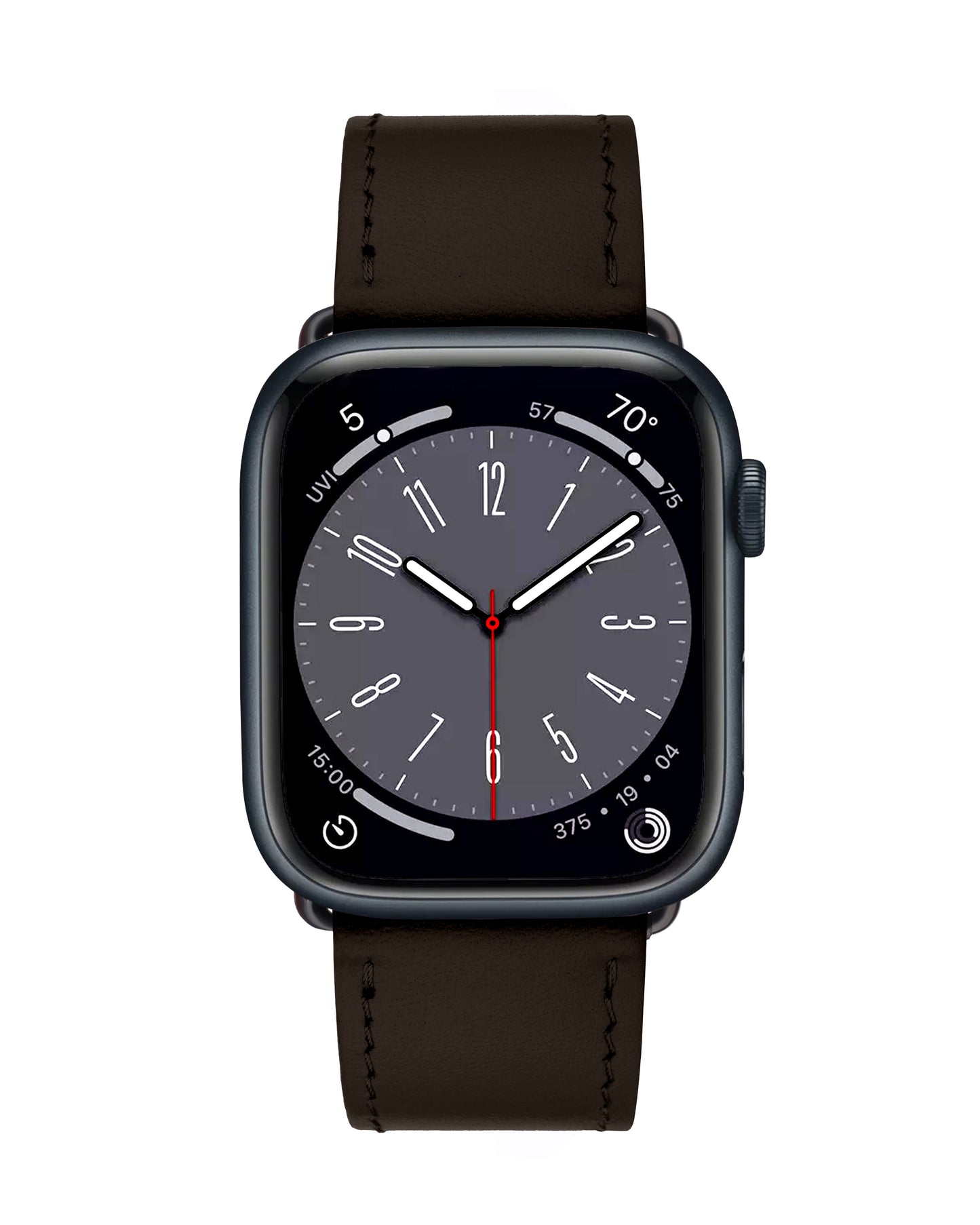 Ремінець для Apple Watch зі шкіри купон у коричневому кольорі