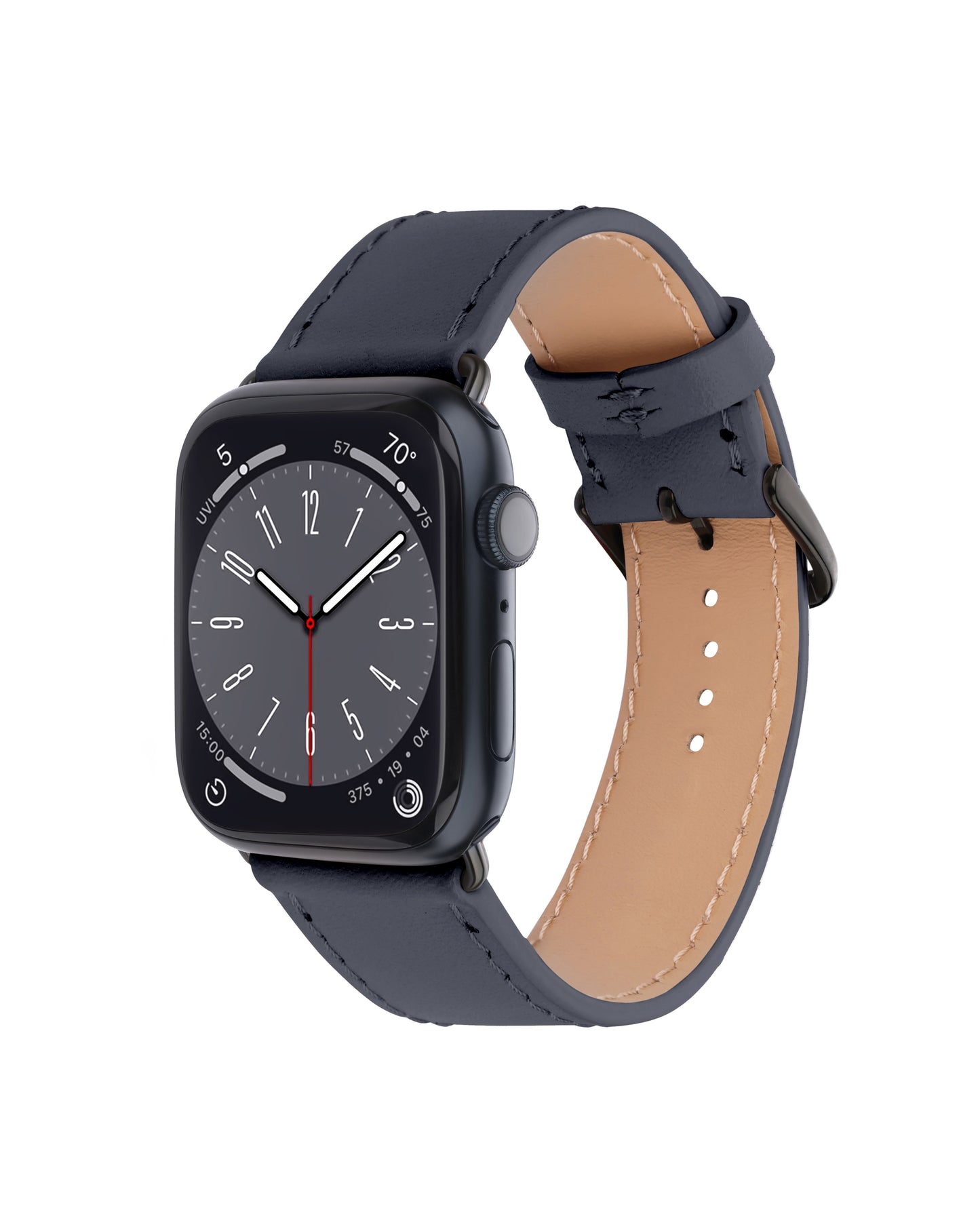 Ремінець для Apple Watch зі шкіри купон у синьому кольорі