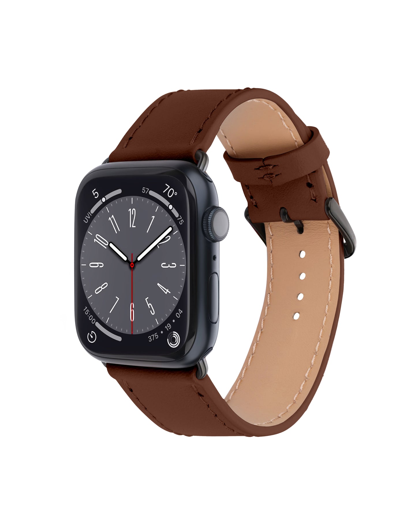 Ремінець для Apple Watch зі шкіри купон у рудому кольорі