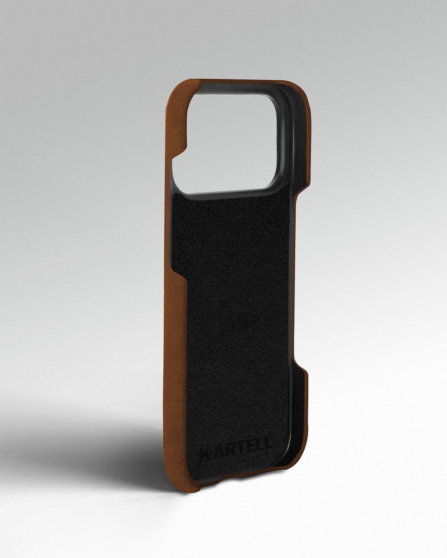 Рудий чохол з алькантари для iPhone 17 Pro