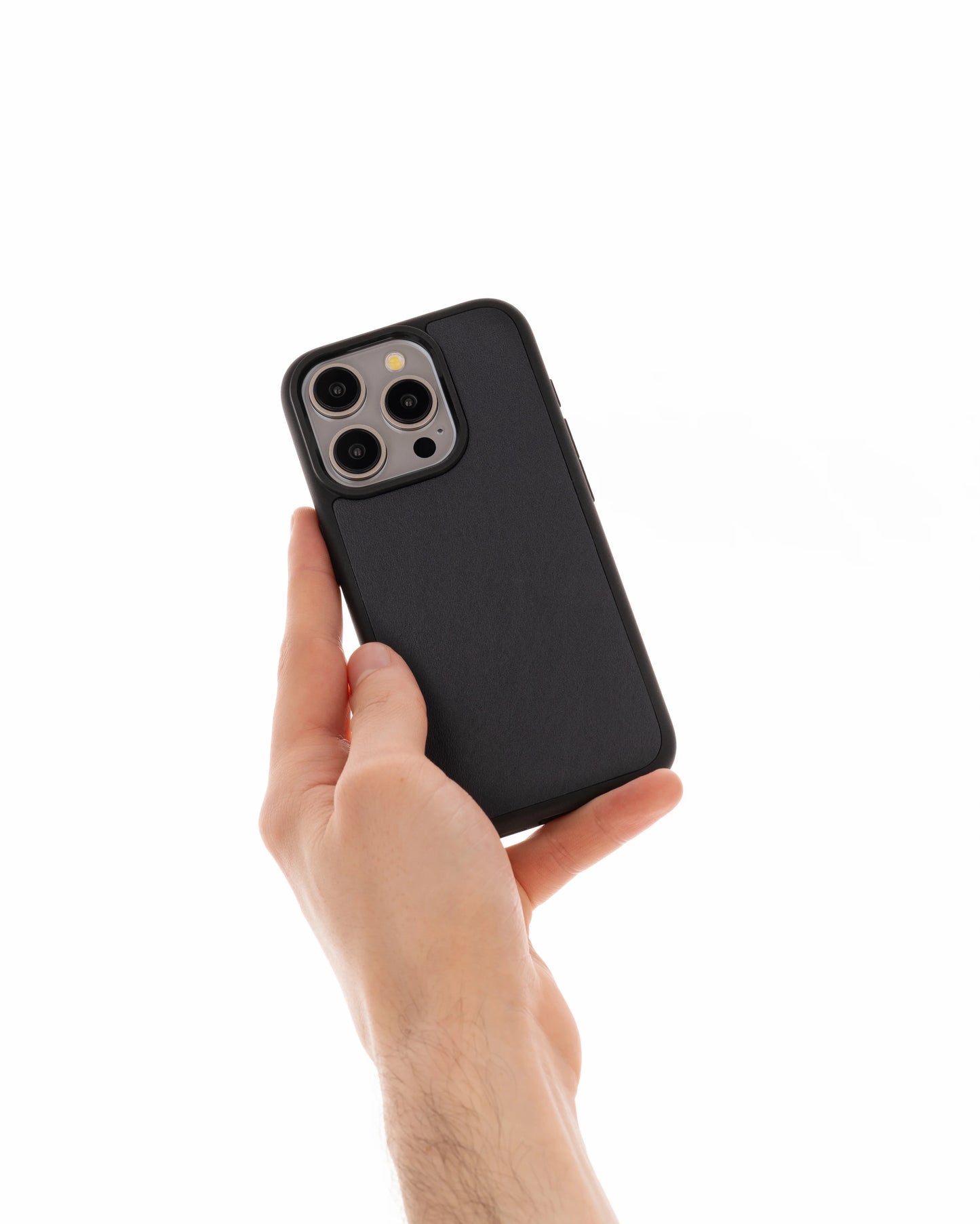 Чохол із темно-синьої телячої шкіри для iPhone 15 Plus