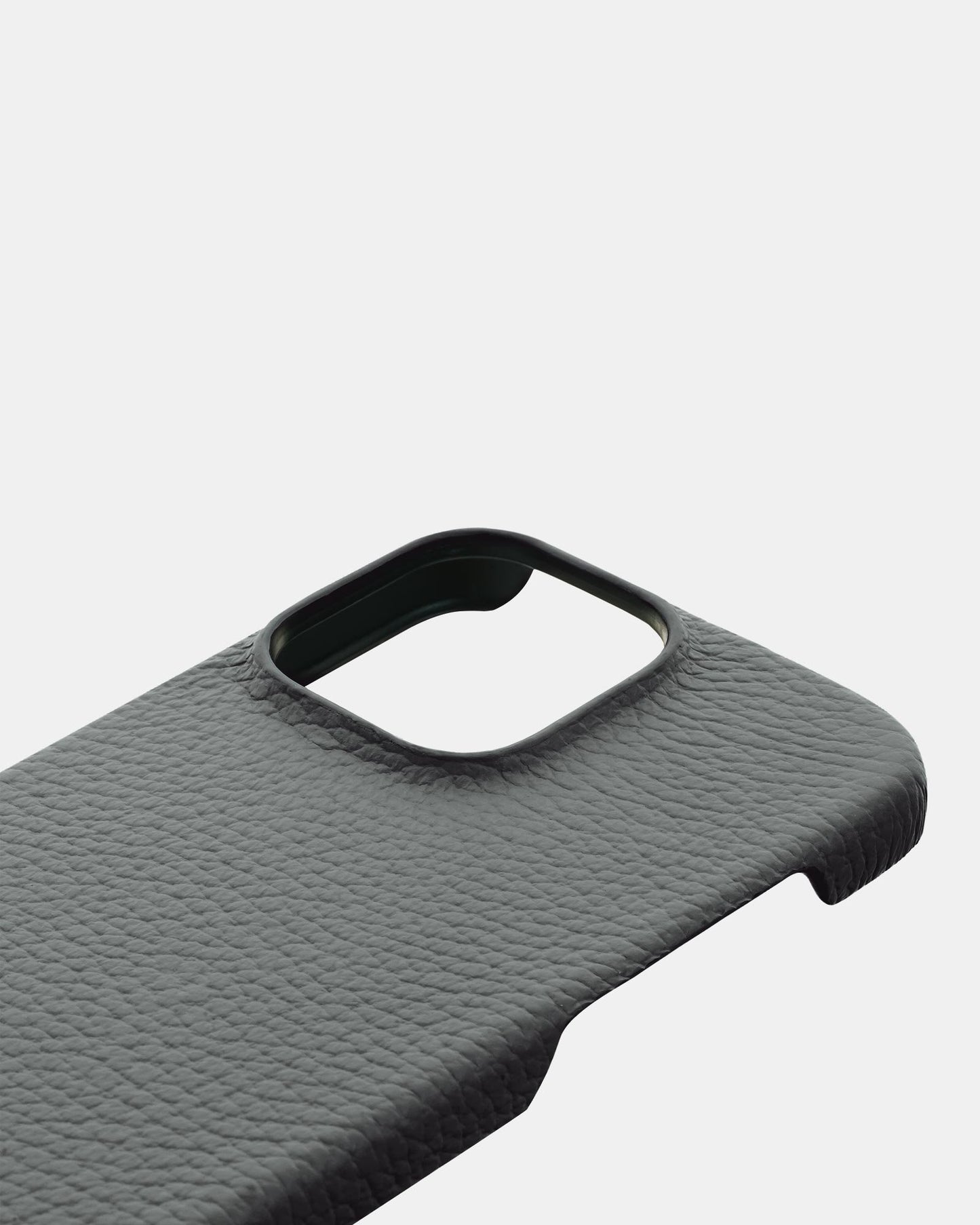 Сірий шкіряний чохол для iPhone 14 Pro