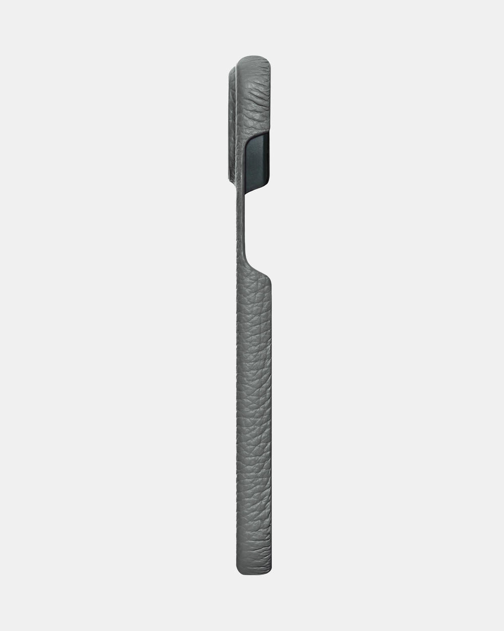 Сірий шкіряний обтягнутий чохол для iPhone 15 Plus