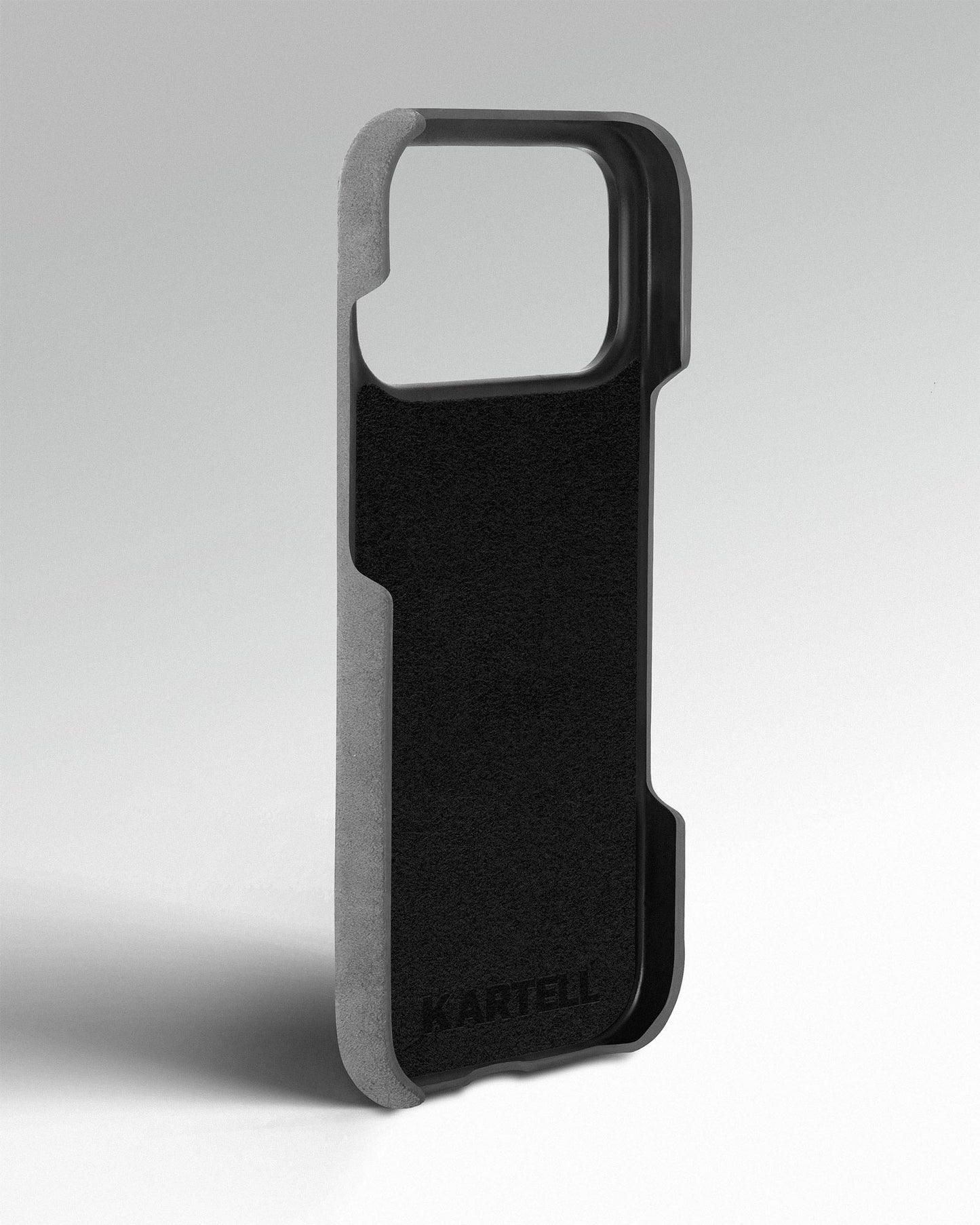 Світло-сірий чохол з алькантари для iPhone 17 Pro Max