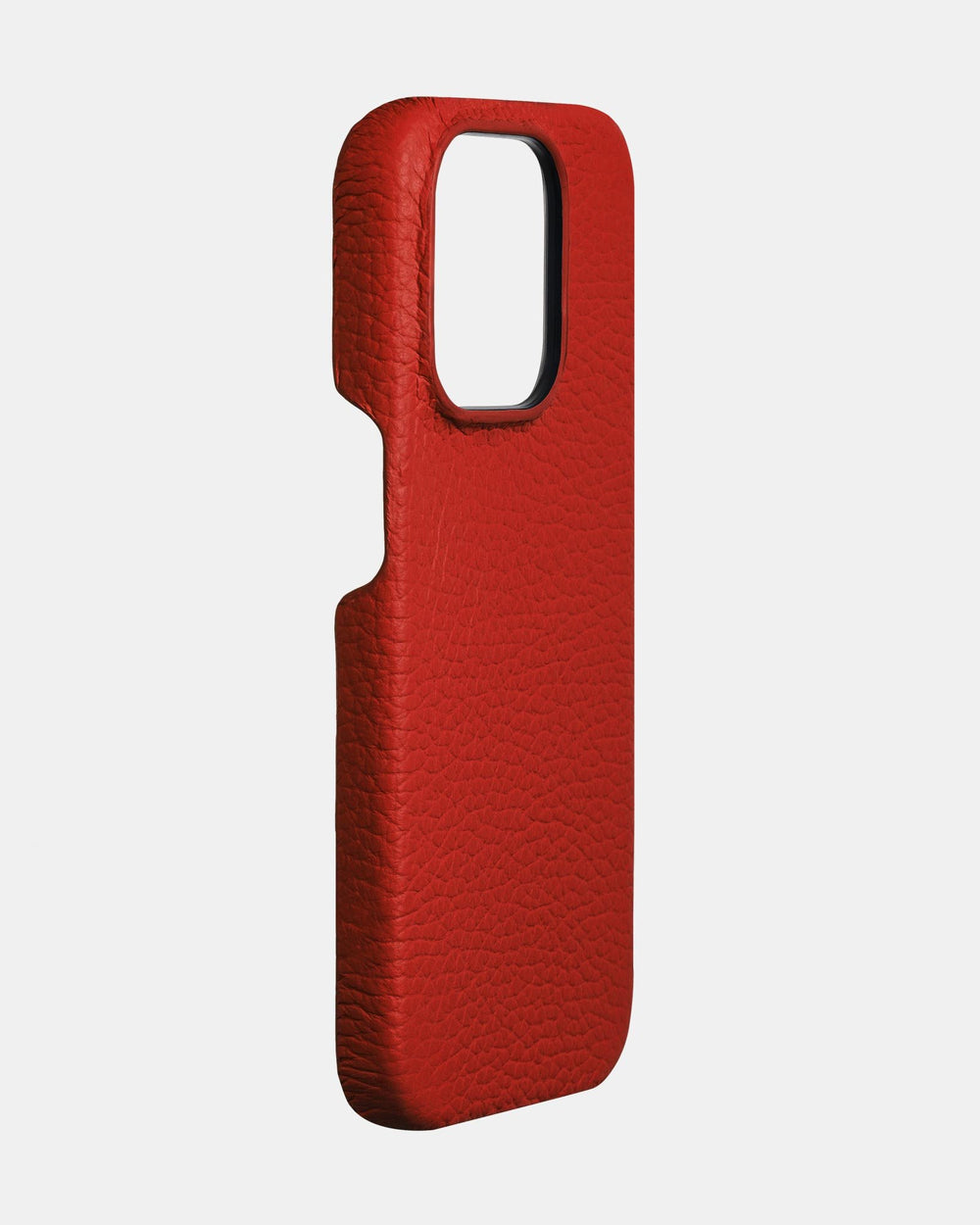 Красный кожаный чехол для iPhone 14 Pro Max