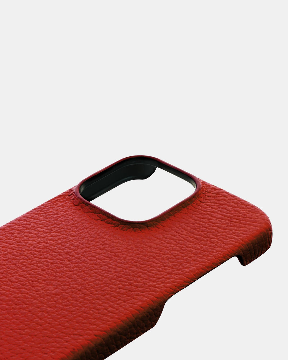 Czerwone skórzane etui na iPhone 16 Pro