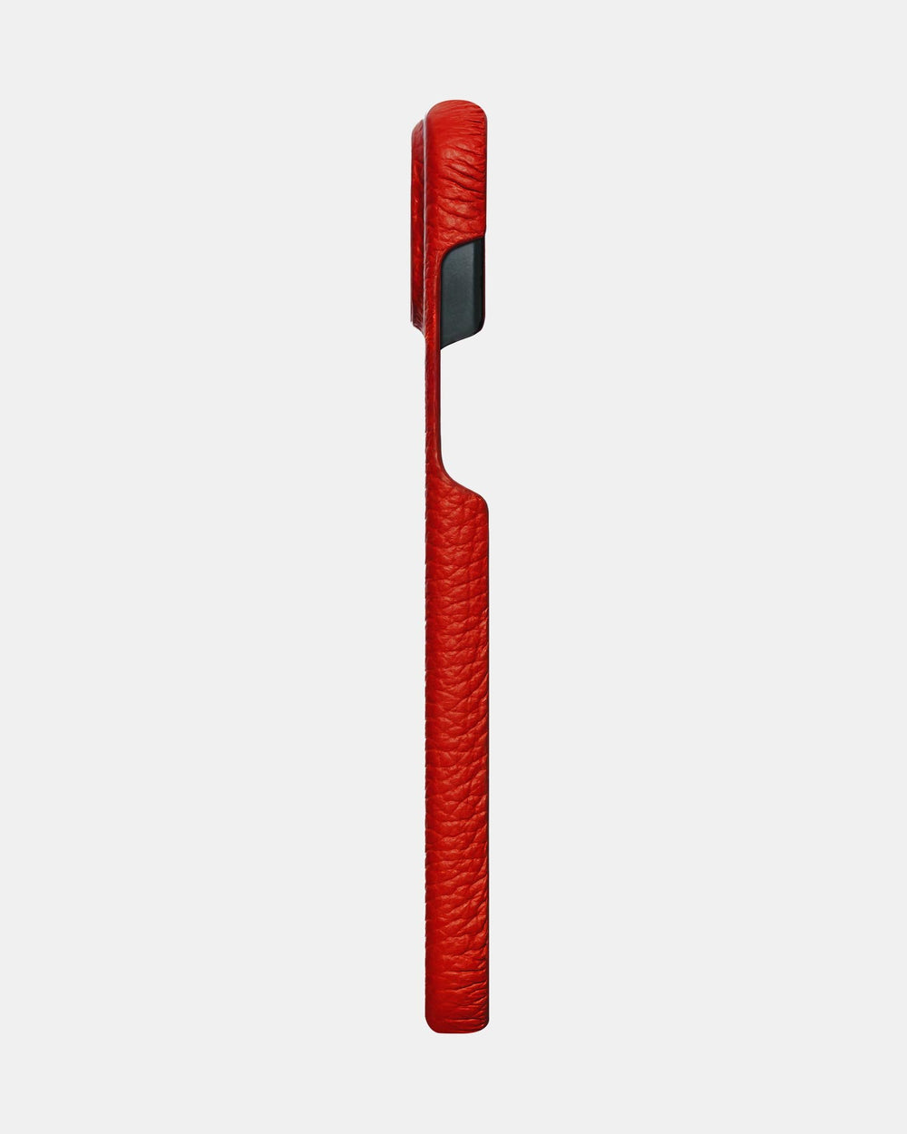 Красный кожаный чехол для iPhone 15 Plus
