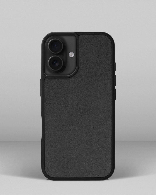 Чохол із сірою вставкою з алькантари для iPhone 11