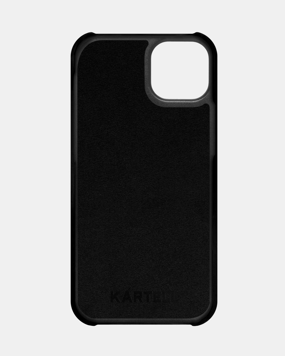 Черный кожаный чехол для iPhone 14 Plus
