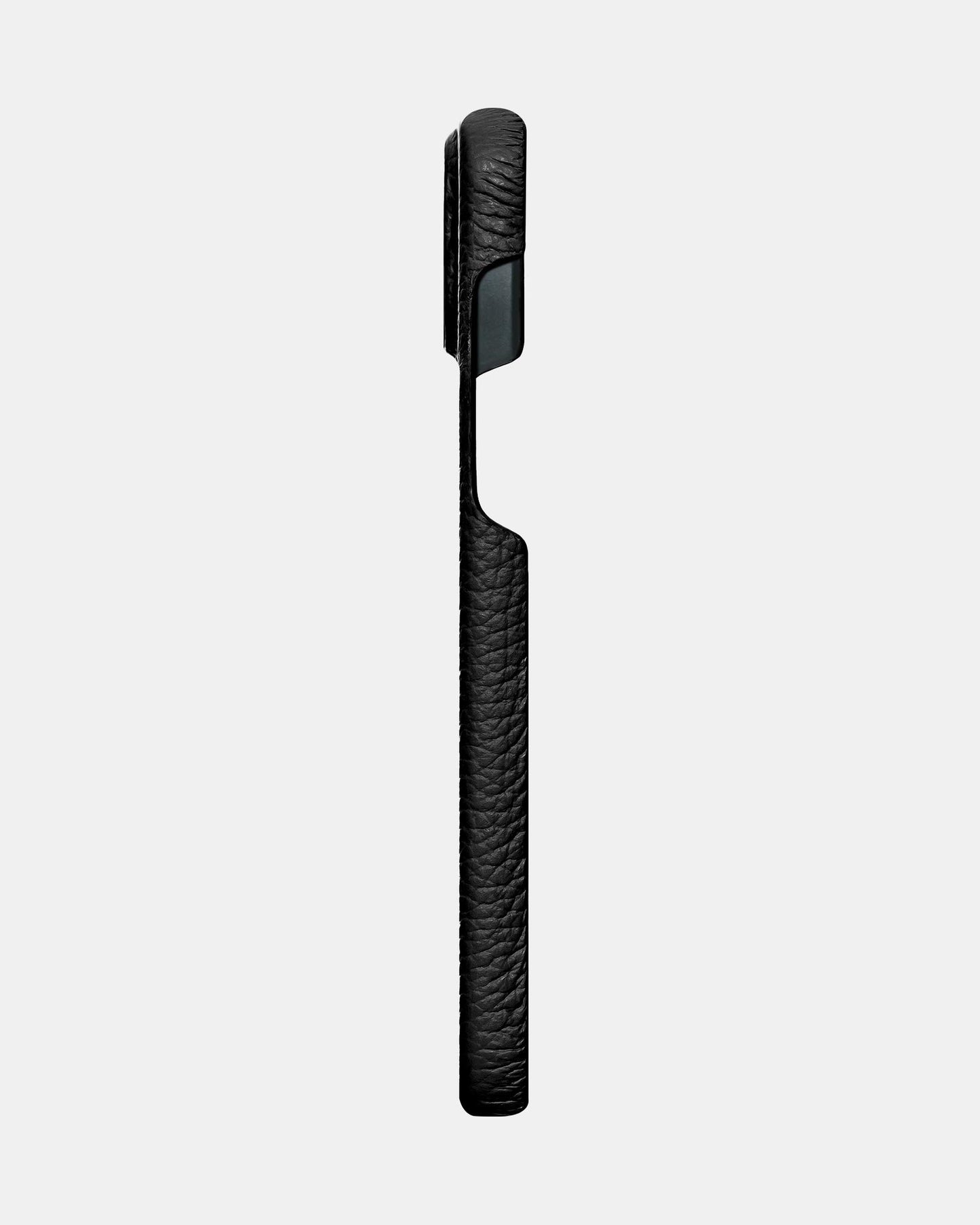 Чорний шкіряний чохол з телячої шкіри для iPhone 14