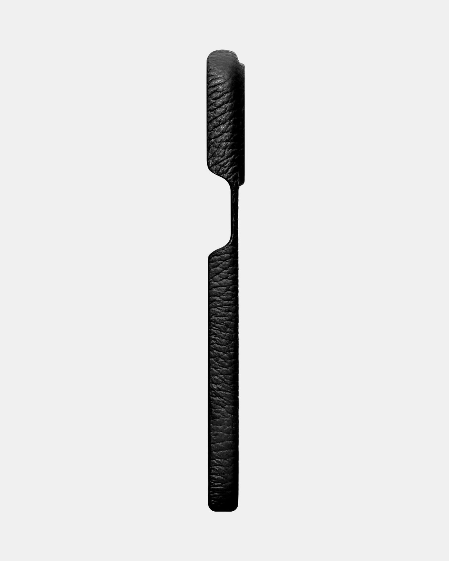 Чорний шкіряний чохол для iPhone 15 Pro