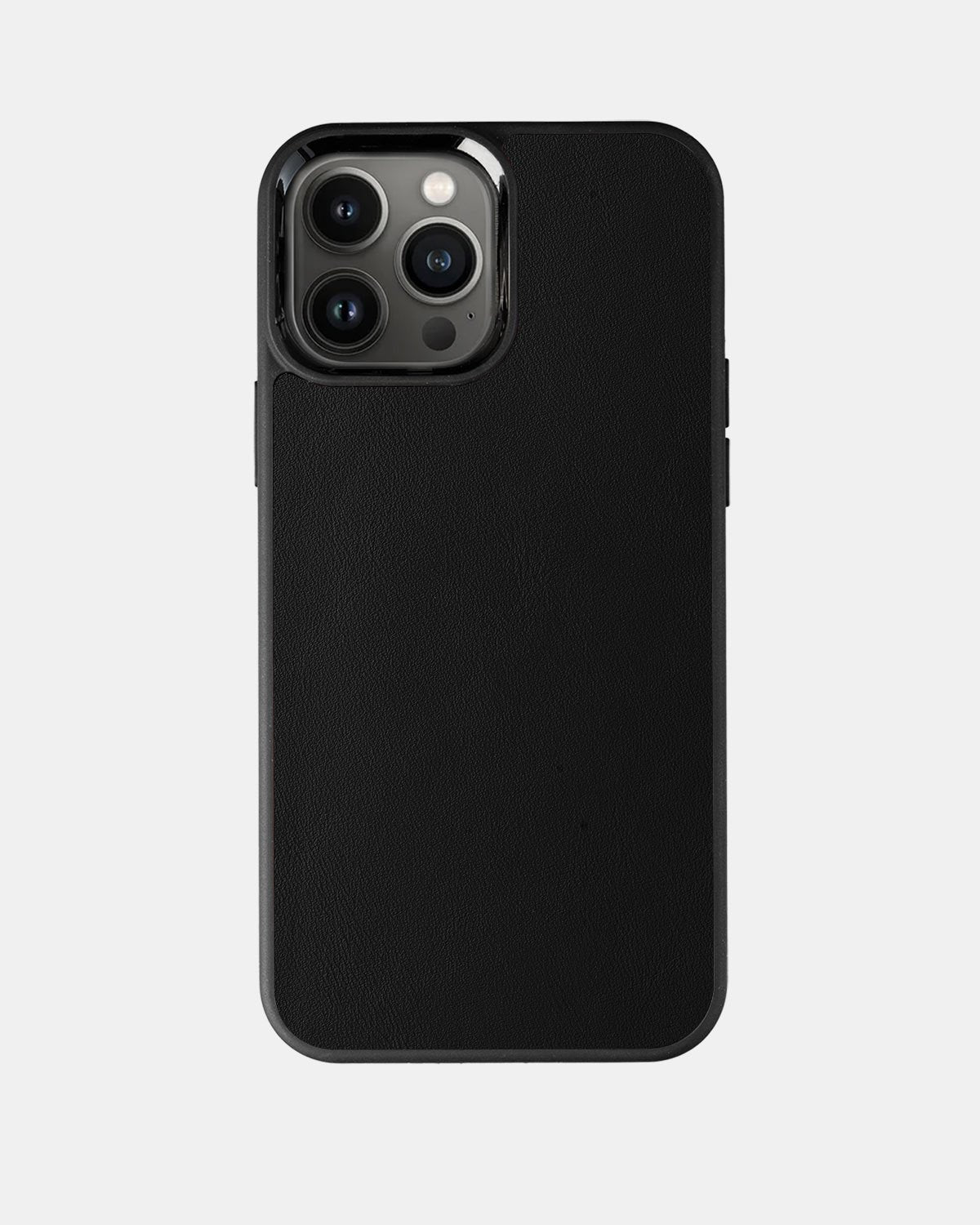 Чохол із чорної телячої шкіри для iPhone 13 Pro Max