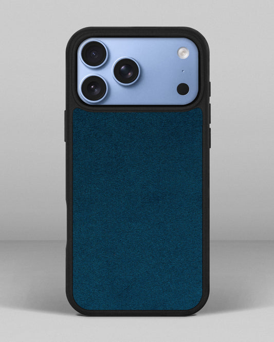 Чохол із темно-синьої телячої шкіри флотар для iPhone 18 Pro Max