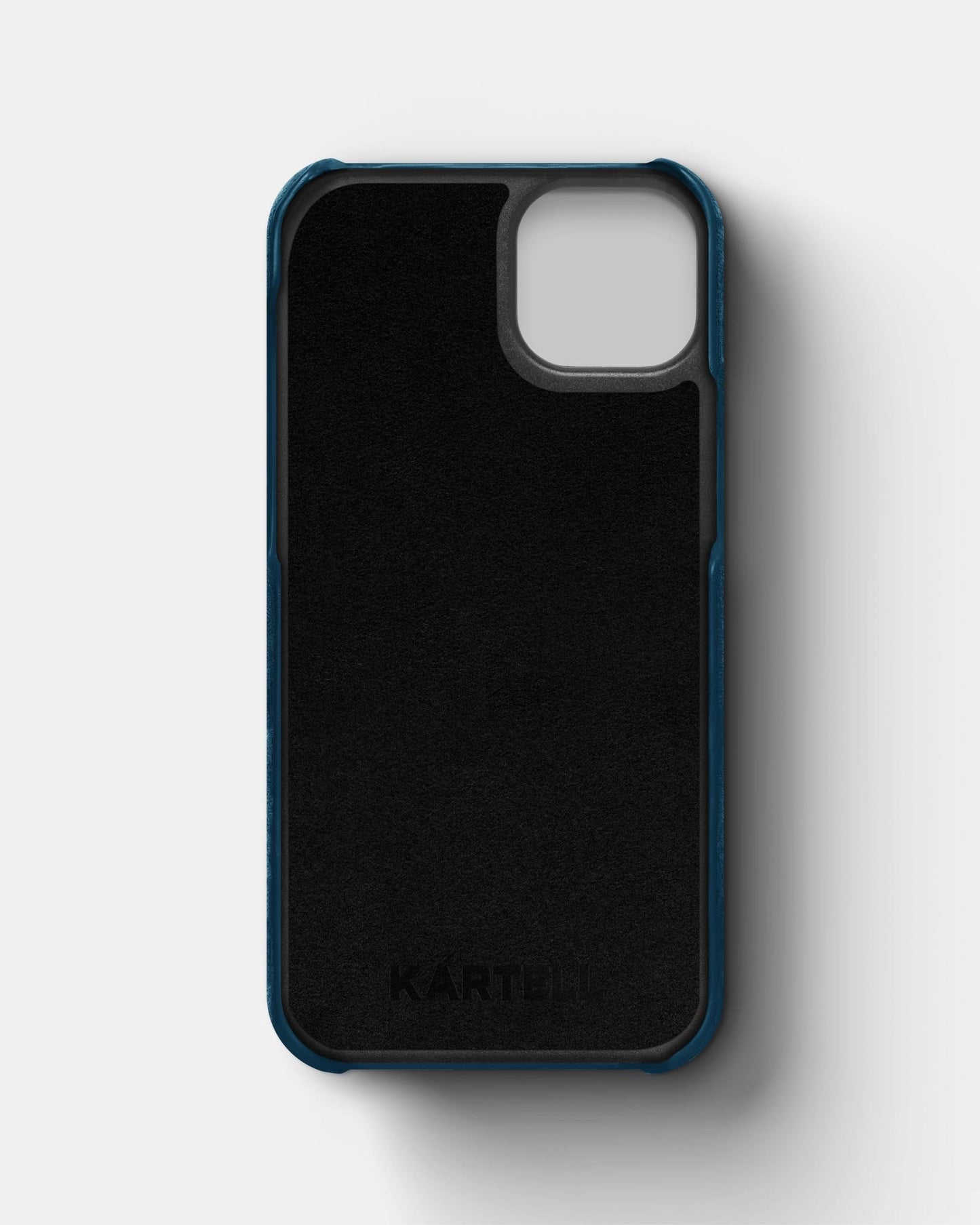 Синій чохол з алькантари для iPhone 13 Mini