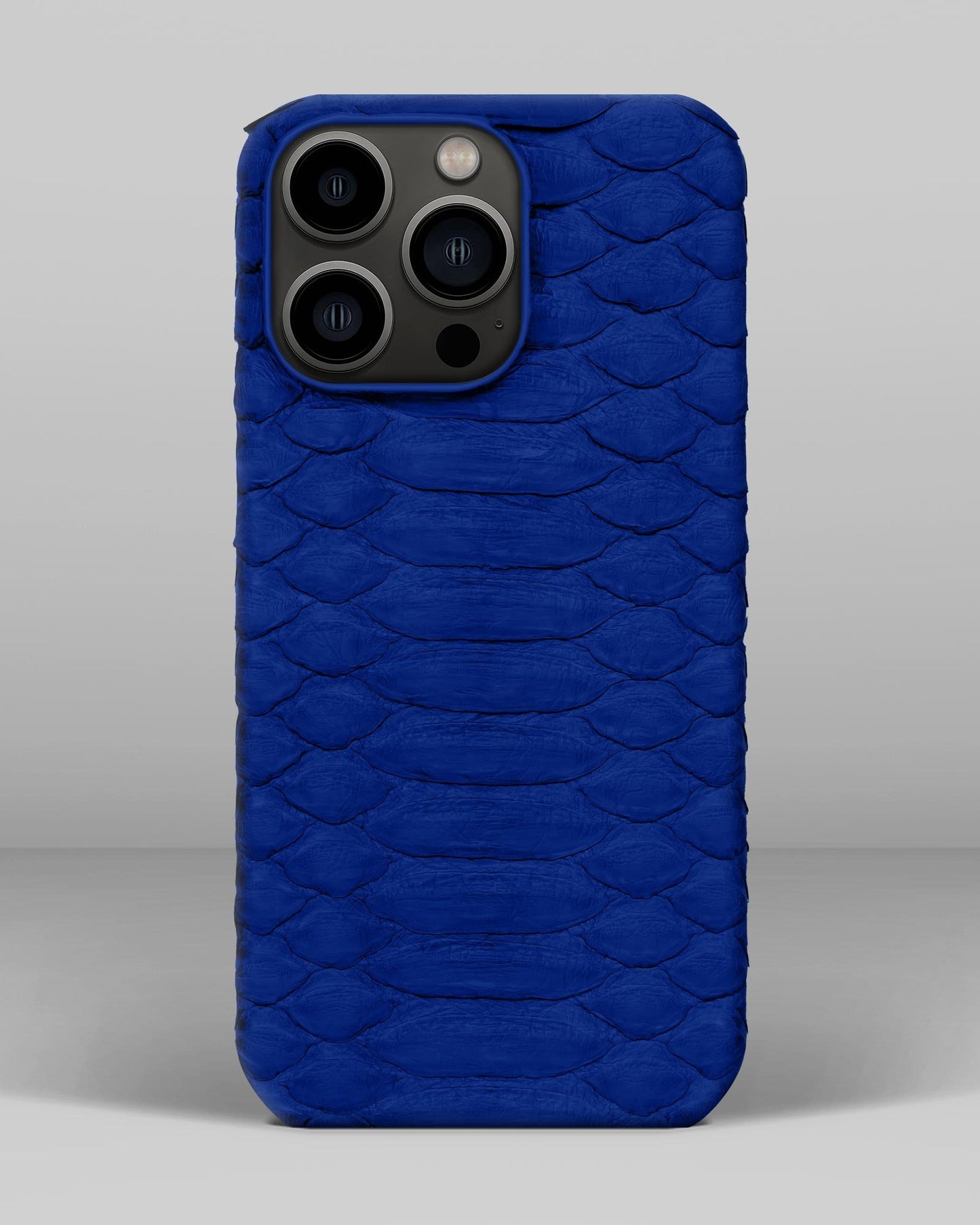 Шкіряний чохол з синього пітона для iPhone 12 Pro Max