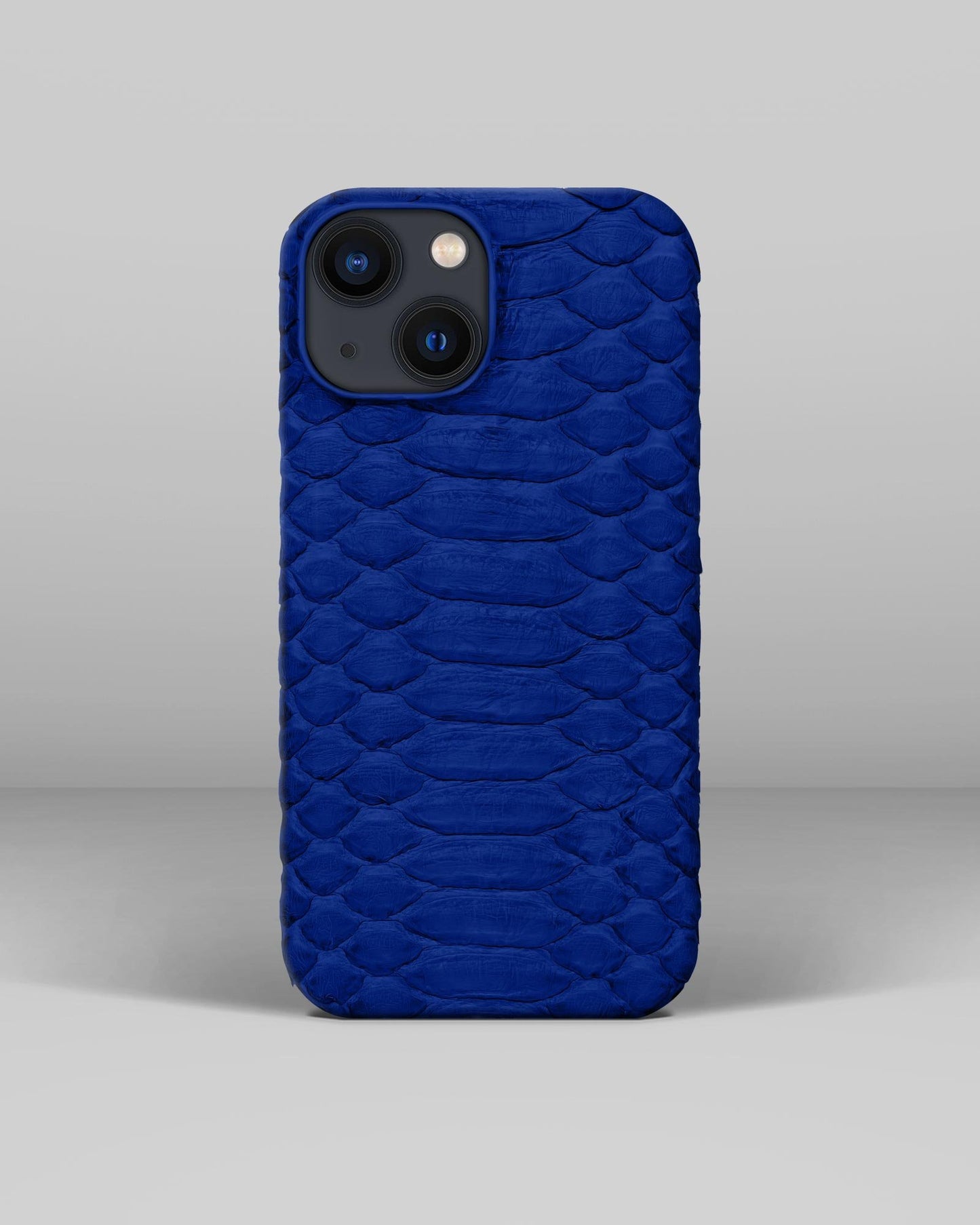 Шкіряний чохол з синього пітона для iPhone 12 Mini