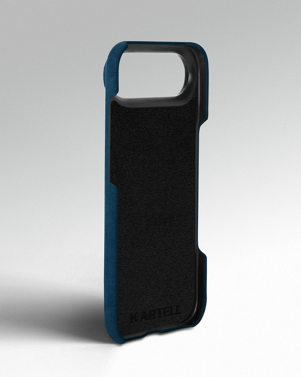 Синій обтягнутий чохол з алькантари для iPhone 17 Air