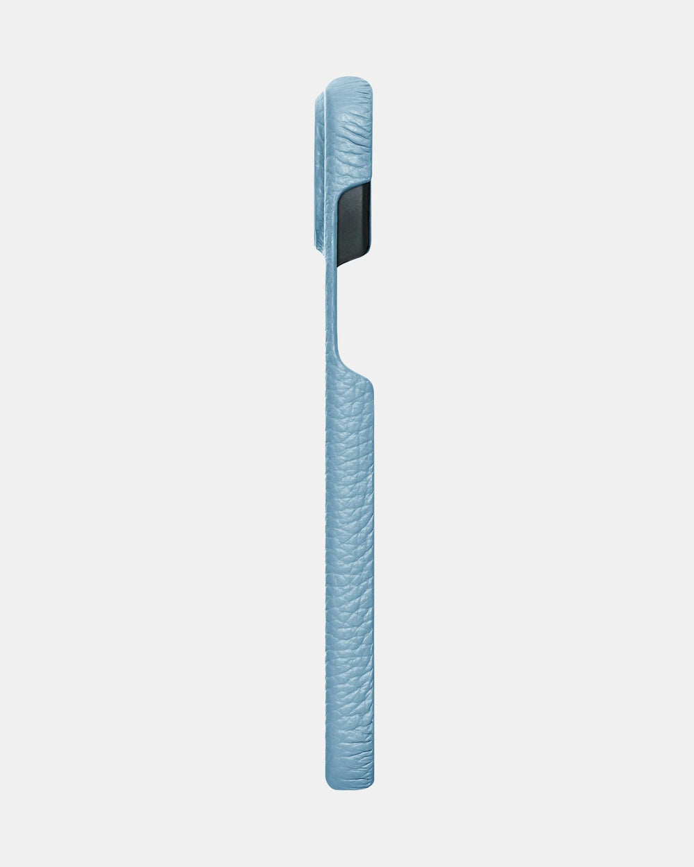 Голубой кожаный чехол для iPhone 14