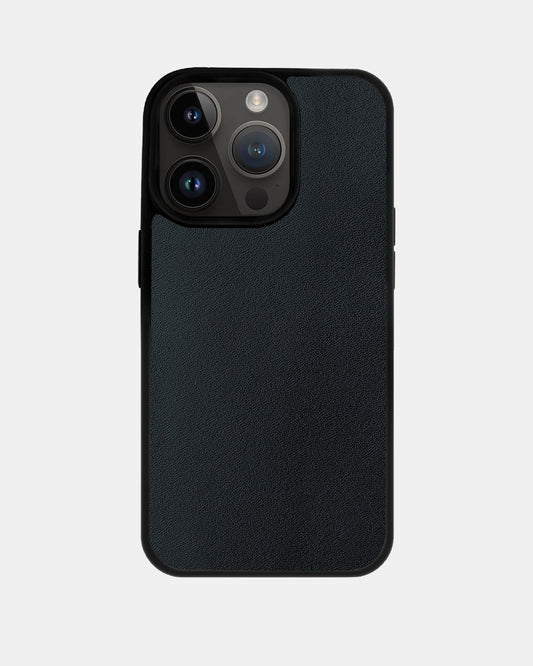 Чохол із темно-синьої телячої шкіри для iPhone 14 Pro Max