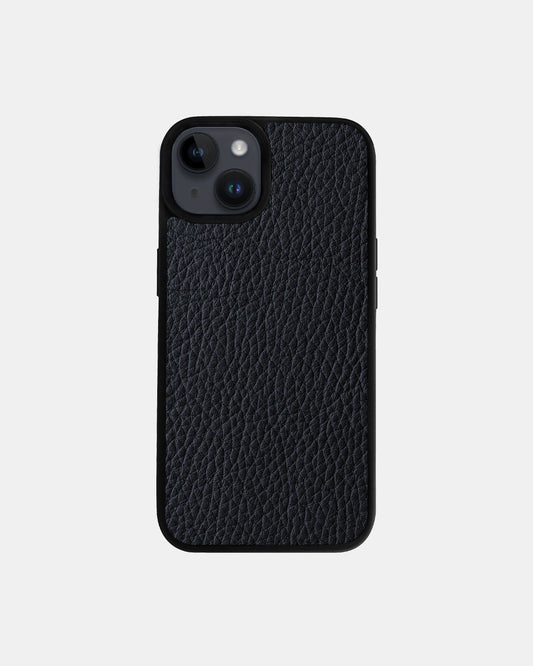 Чохол із темно-синьої телячої шкіри флотар для iPhone 14