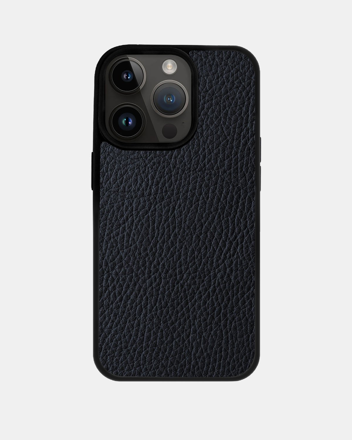 Чохол із темно-синьої телячої шкіри флотар для iPhone 14 Pro Max