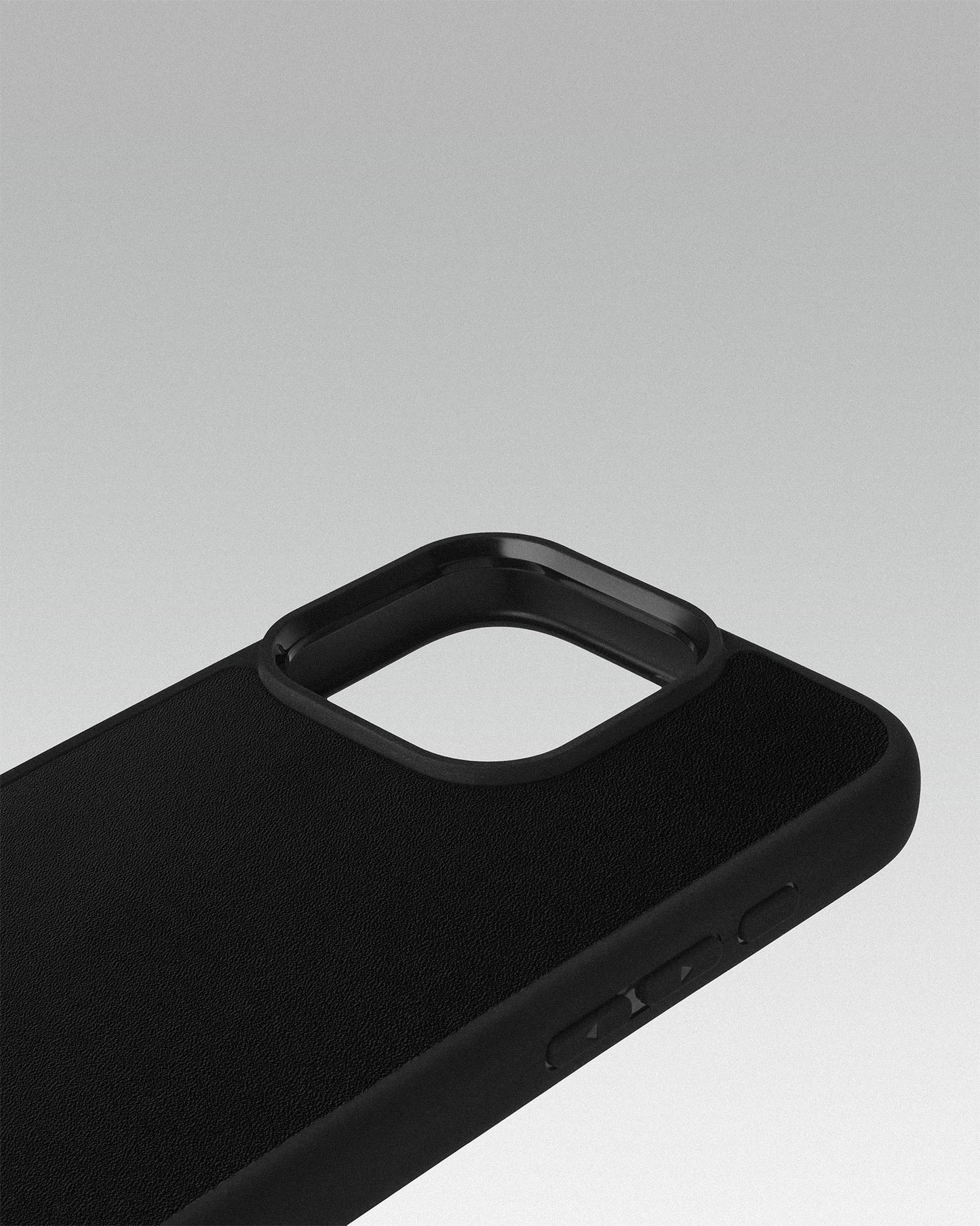 Чохол для iPhone 15 Pro Max із шкіри купон в чорному кольорі з тисненням зірка Давида