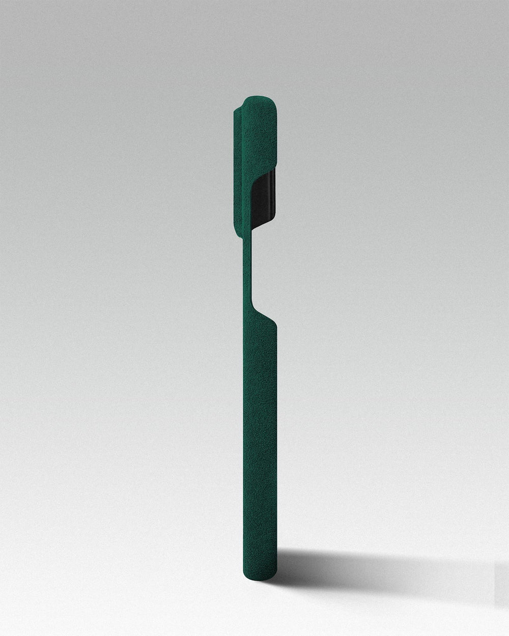 Zielone etui z alcantary na iPhone 16 Pro