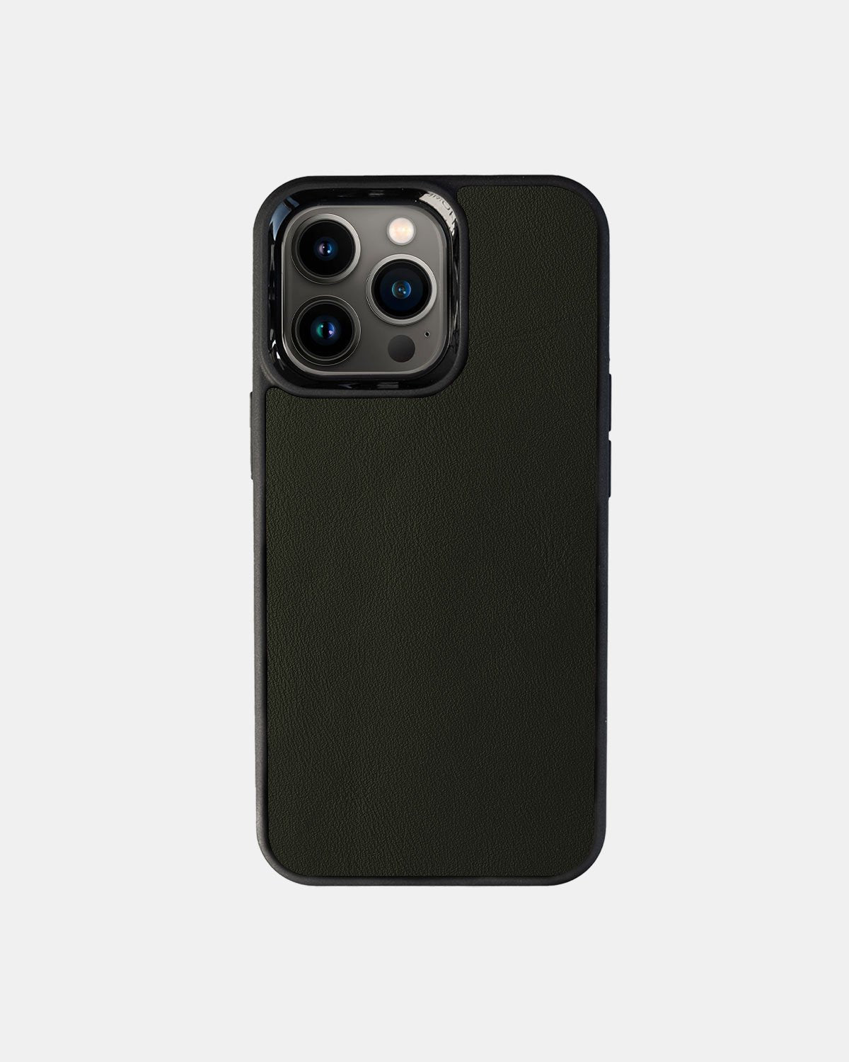 Чохол із зеленої телячої шкіри  для iPhone 13 Pro