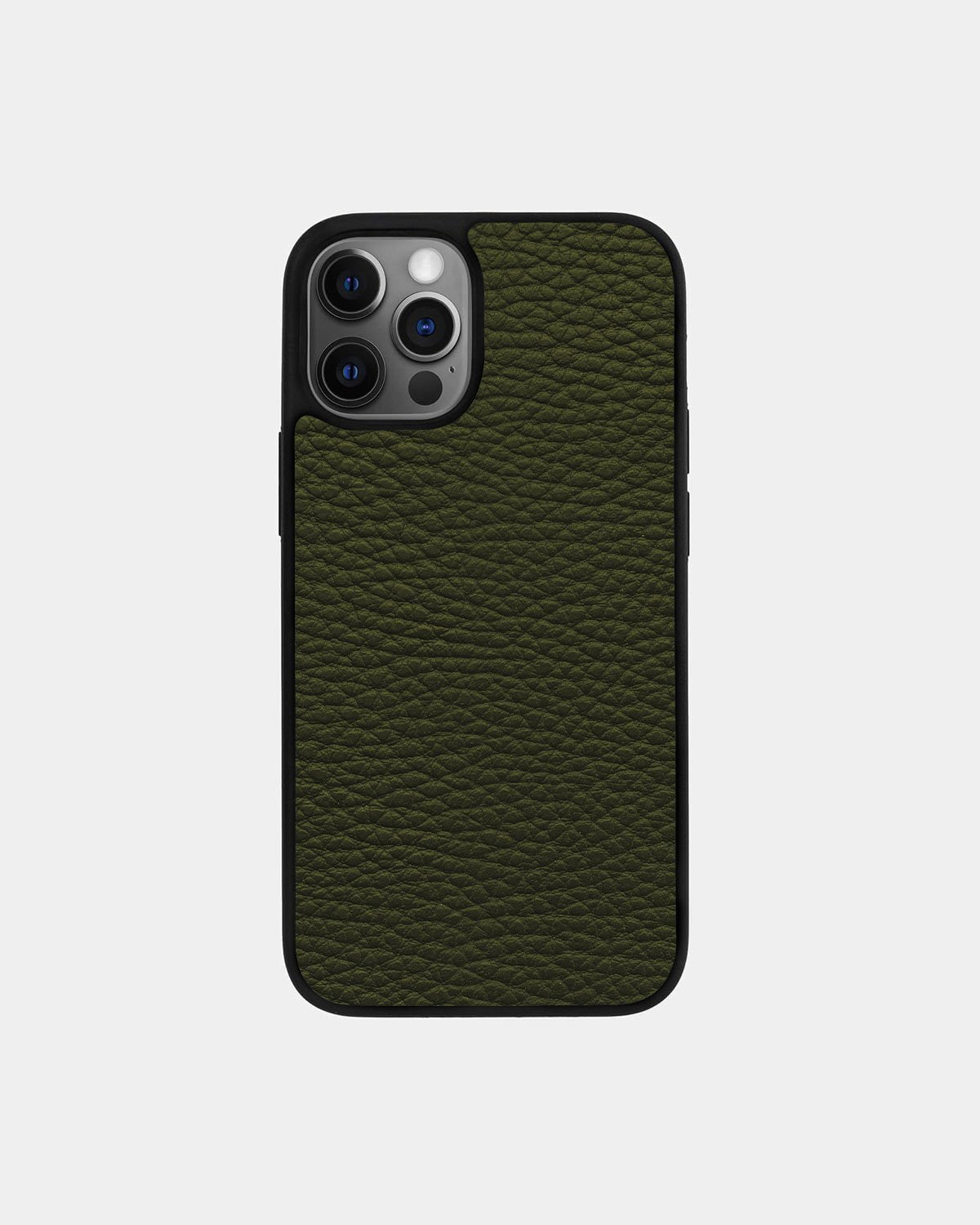 Чохол із зеленої телячої шкіри флотар для iPhone 12 Pro