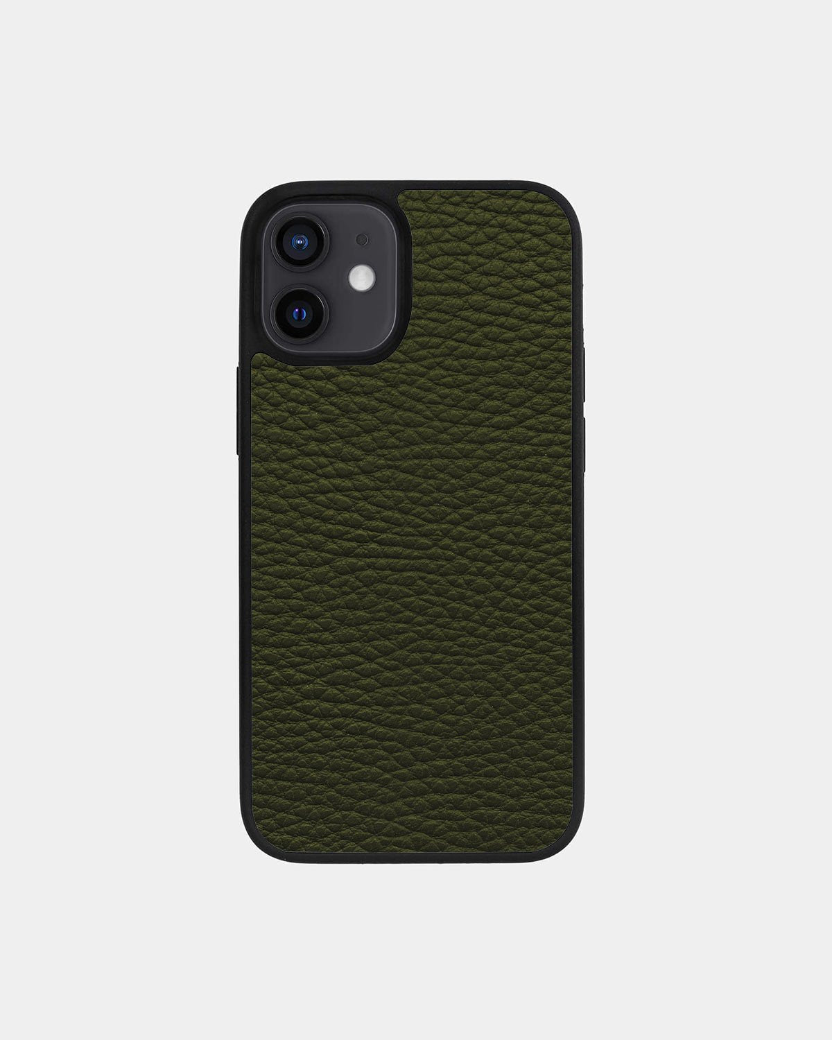 Чохол із зеленої телячої шкіри флотар для iPhone 12