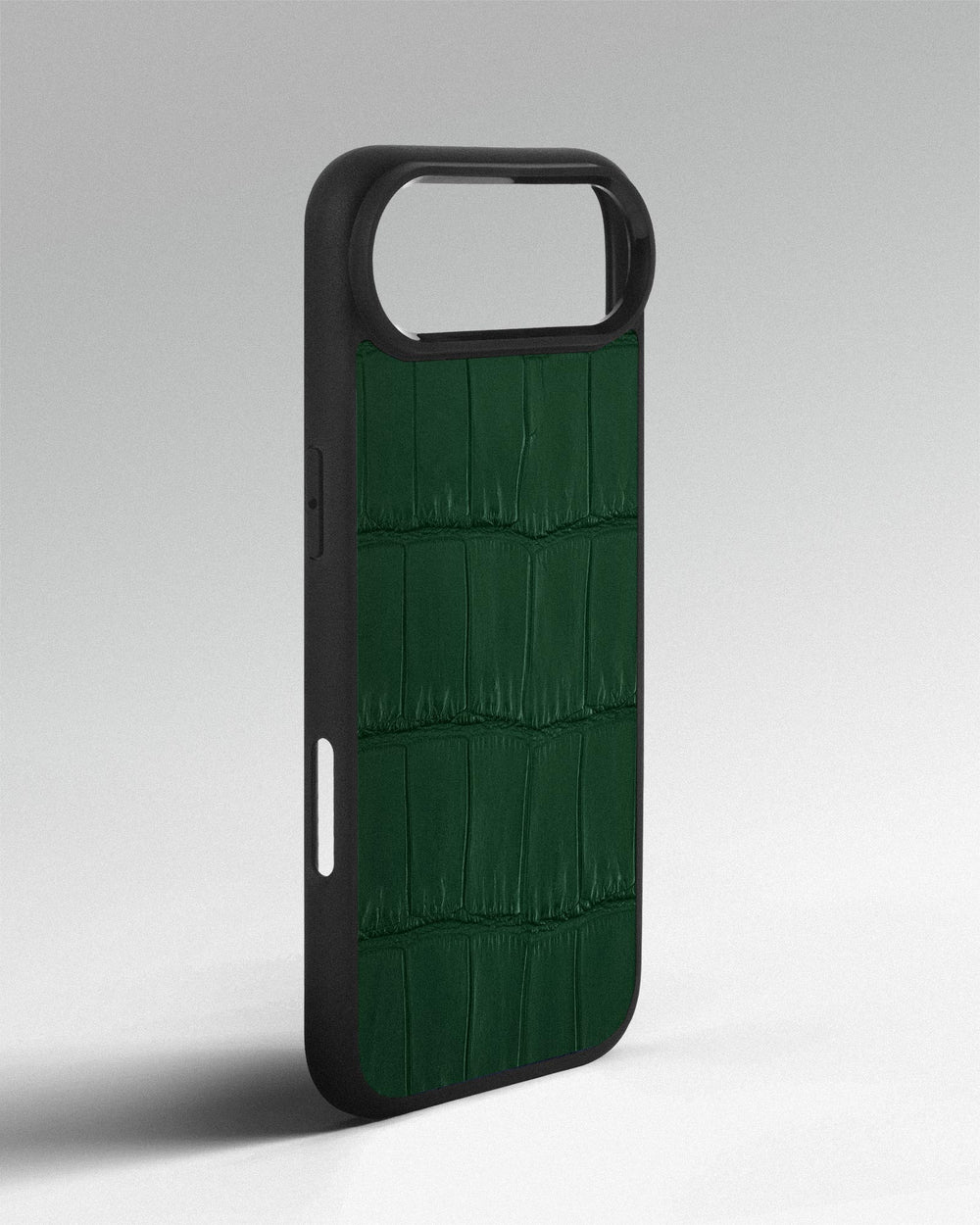 Etui z ciemnozielonej skóry krokodyla na iPhone 17 Air