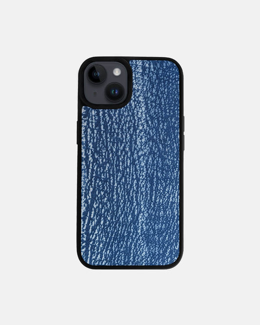 Чохол із синьої шкіри акули для iPhone 14