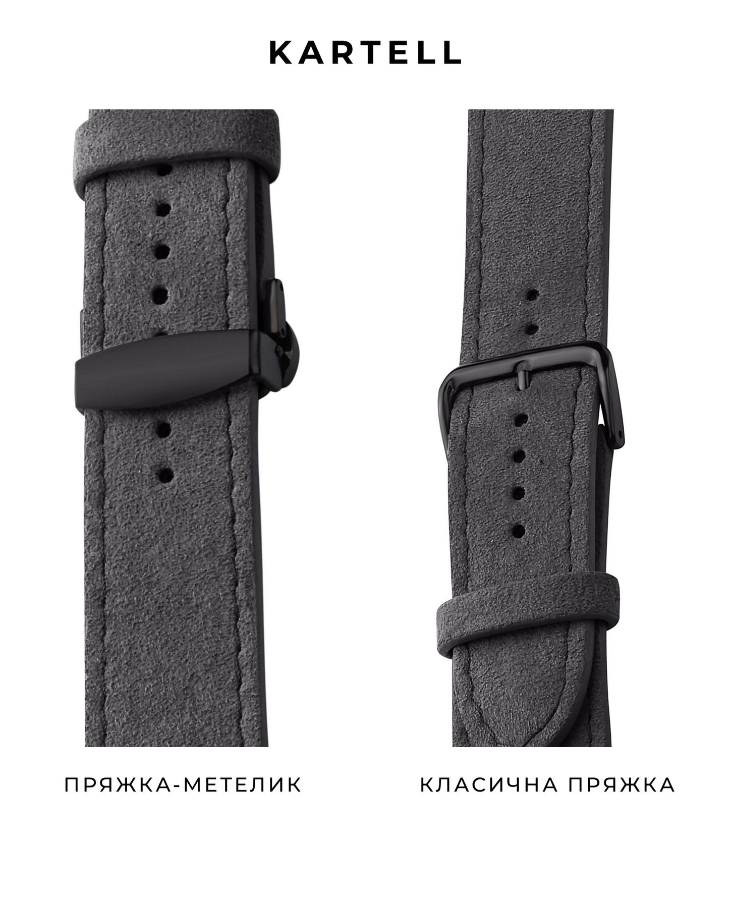 Ремінець для Apple Watch зі шкіри пітона в сіро-жовтому кольорі з малюнком