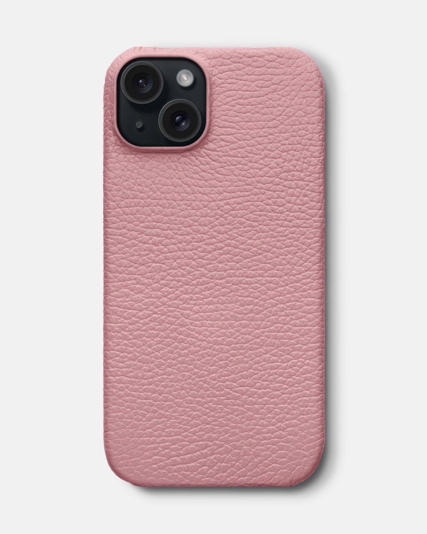 Рожевий шкіряний чохол для iPhone 16 Plus