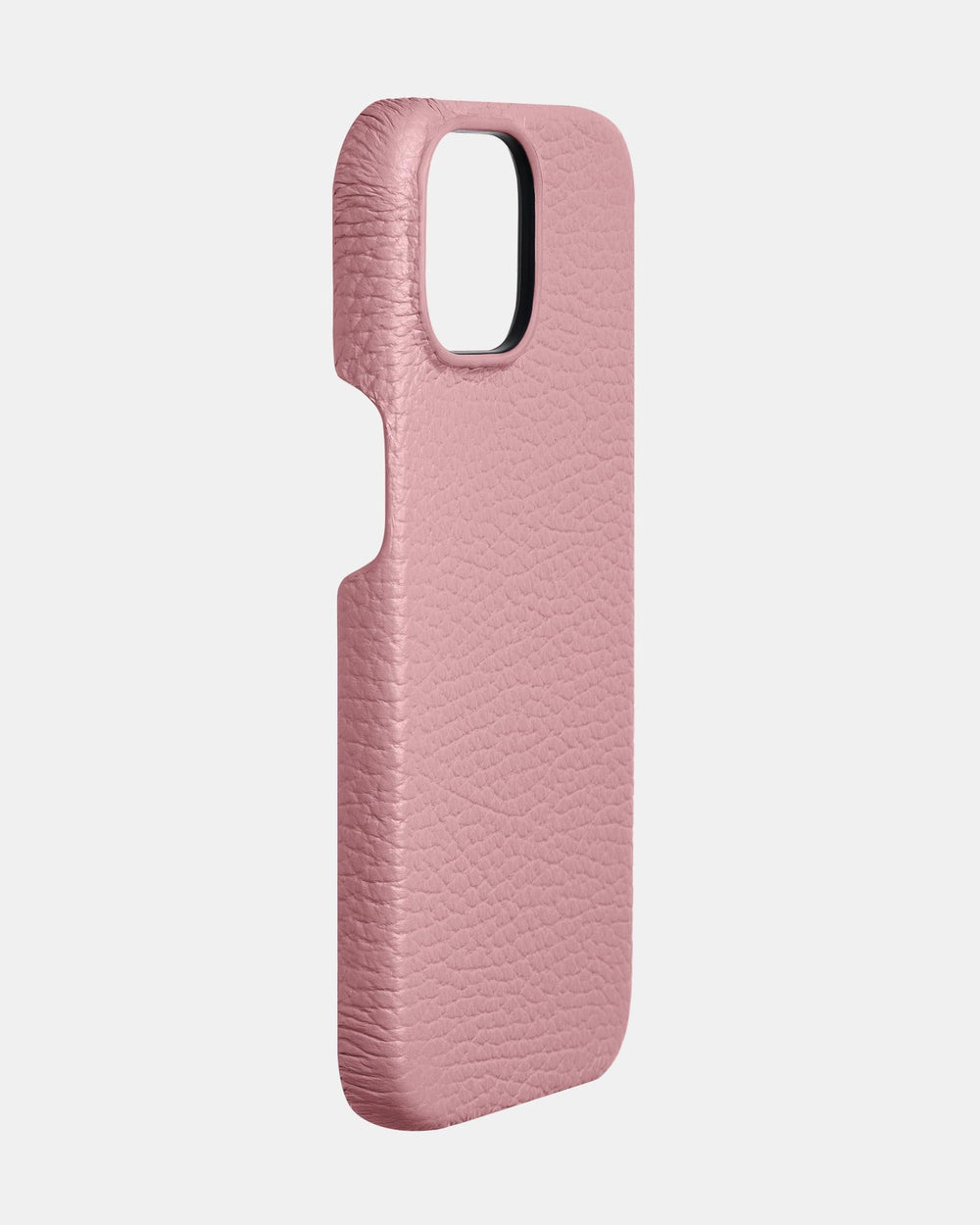 Розовый кожаный чехол для iPhone 15 Plus