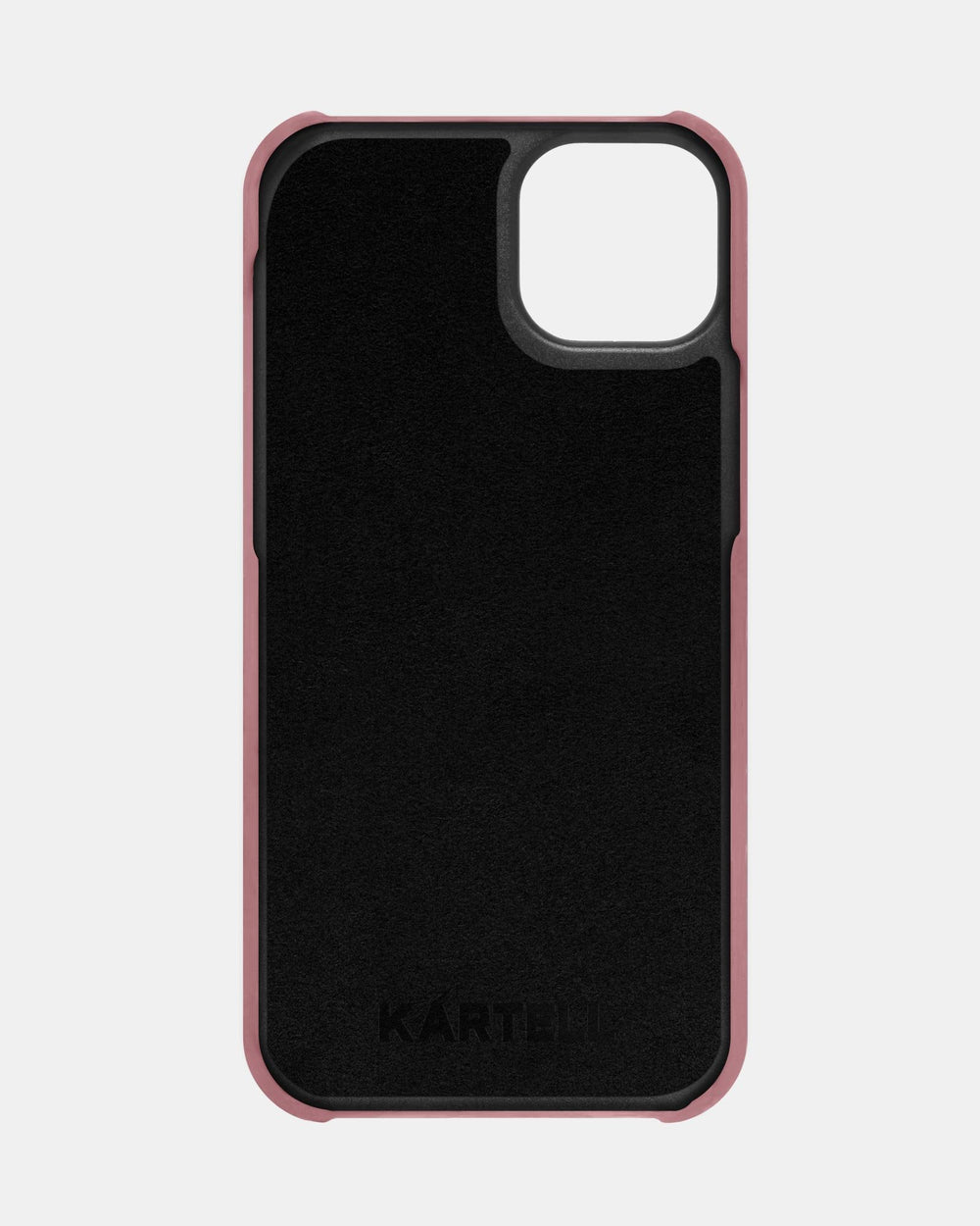 Różowe skórzane etui na iPhone 15