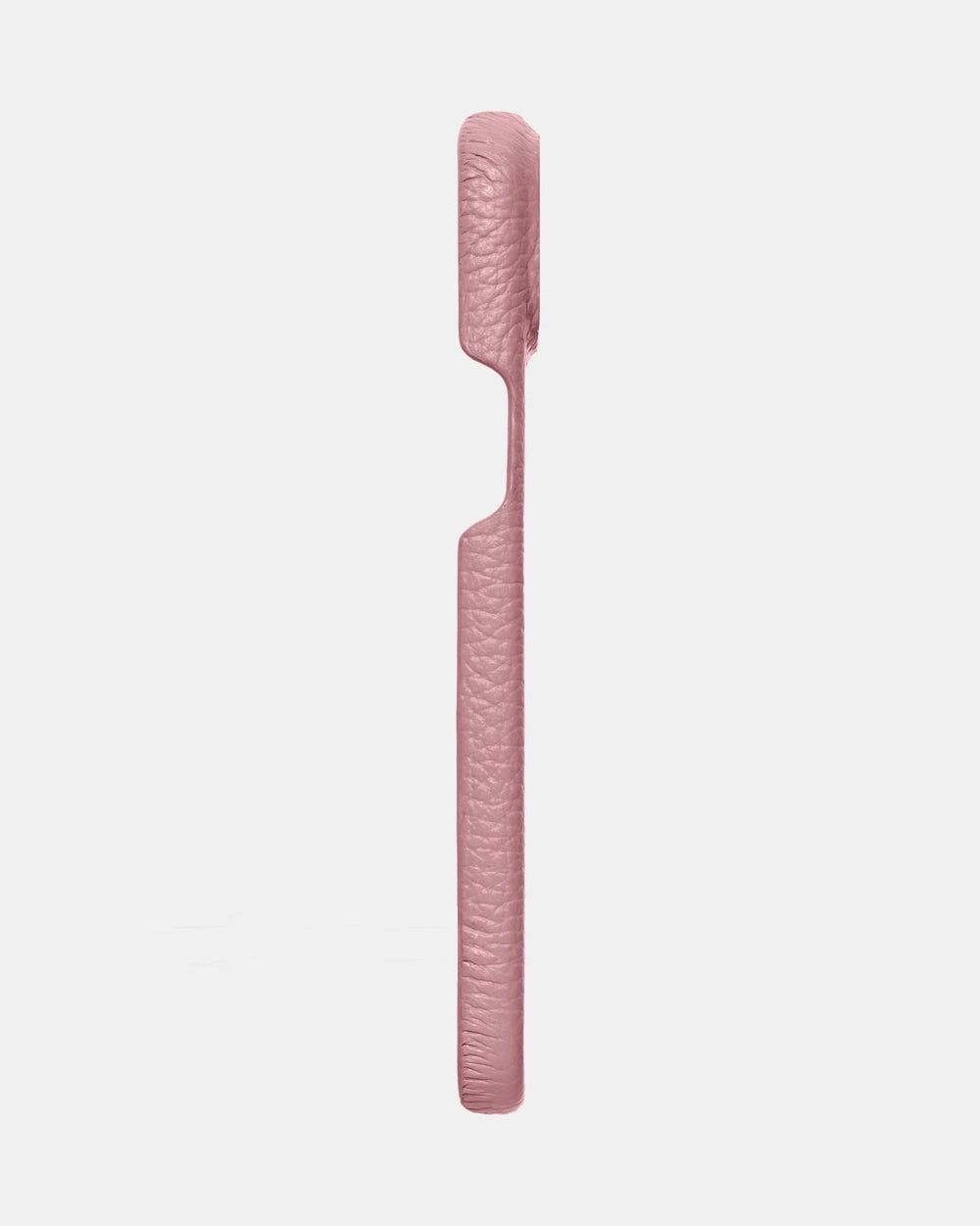 Różowe skórzane etui na iPhone 15