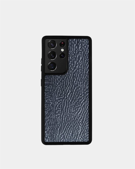 Чохол для Samsung у темно-сірому кольорі зі шкіри акули