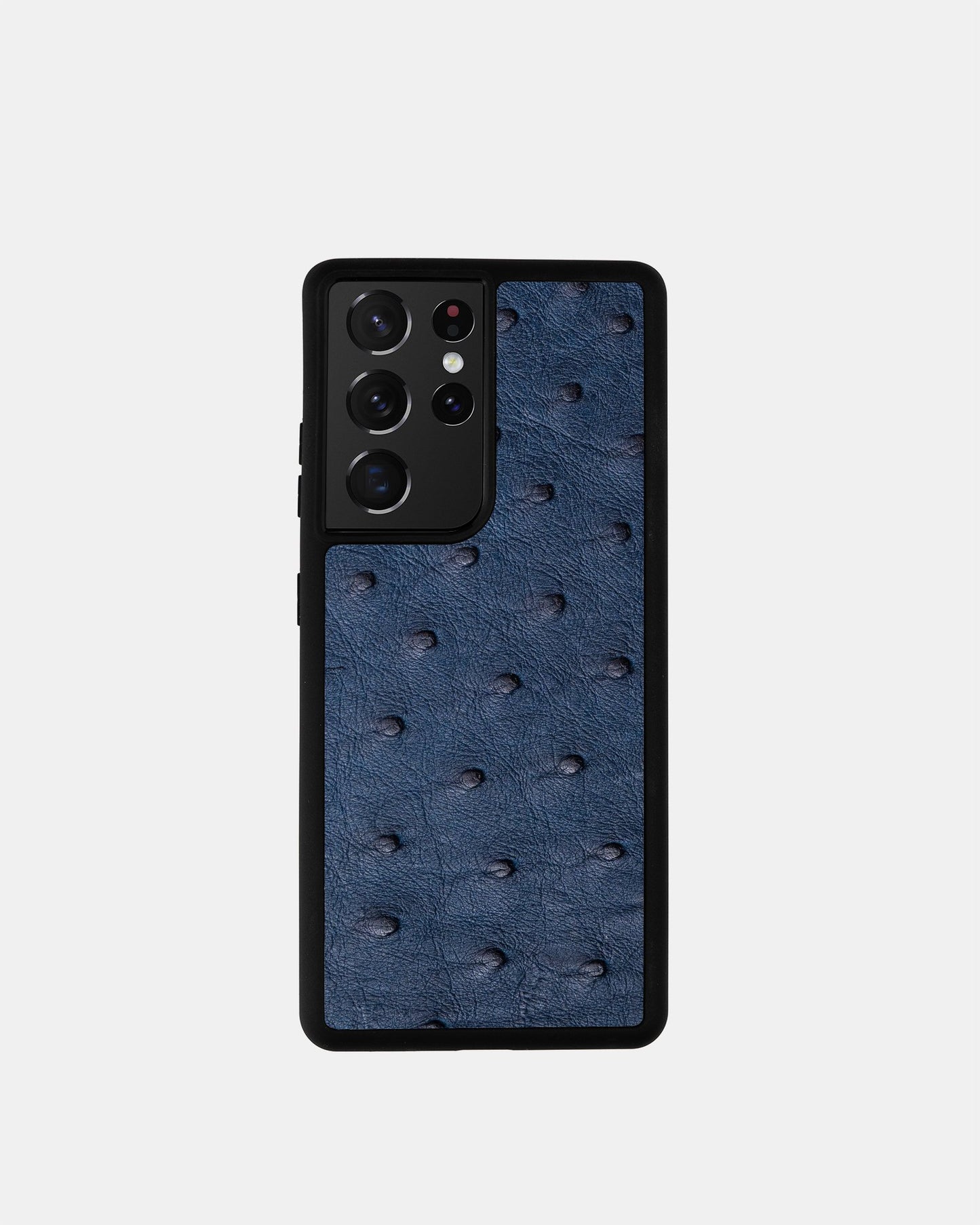 Чохол для Samsung у синьому кольорі зі шкіри страуса