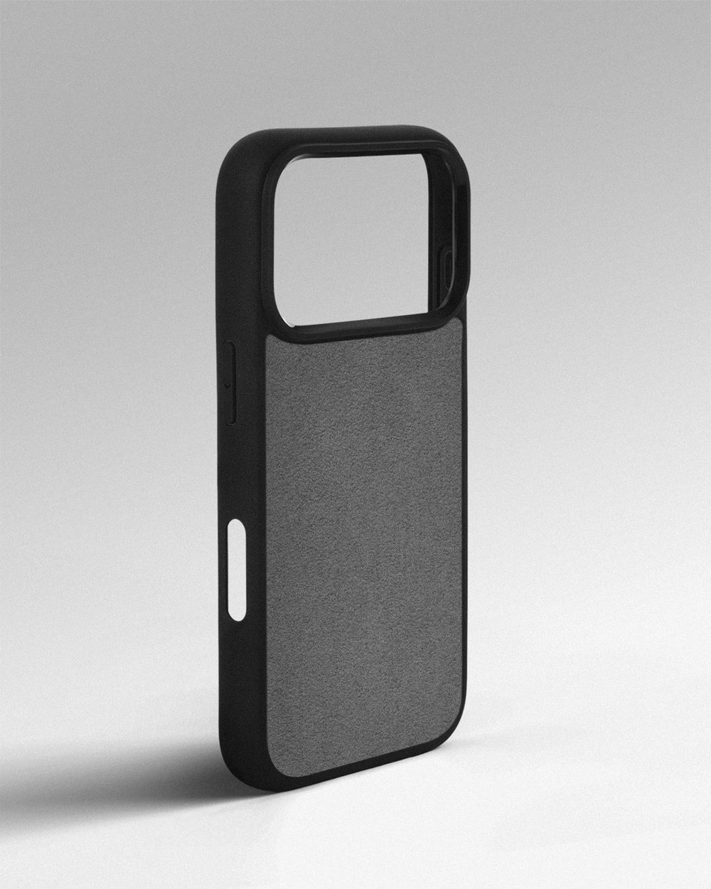Etui z jasnoszarą wstawką z alcantary do iPhone 17 Pro