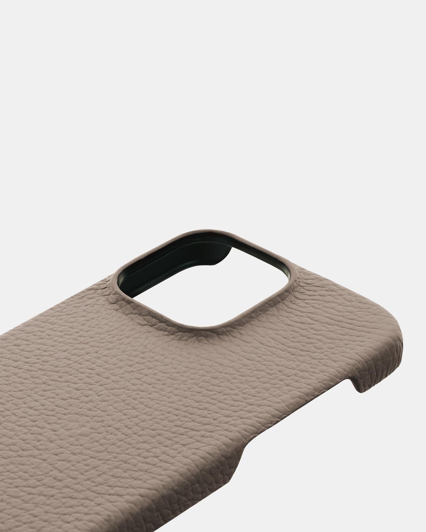 Бежевий шкіряний чохол для iPhone 16 Pro
