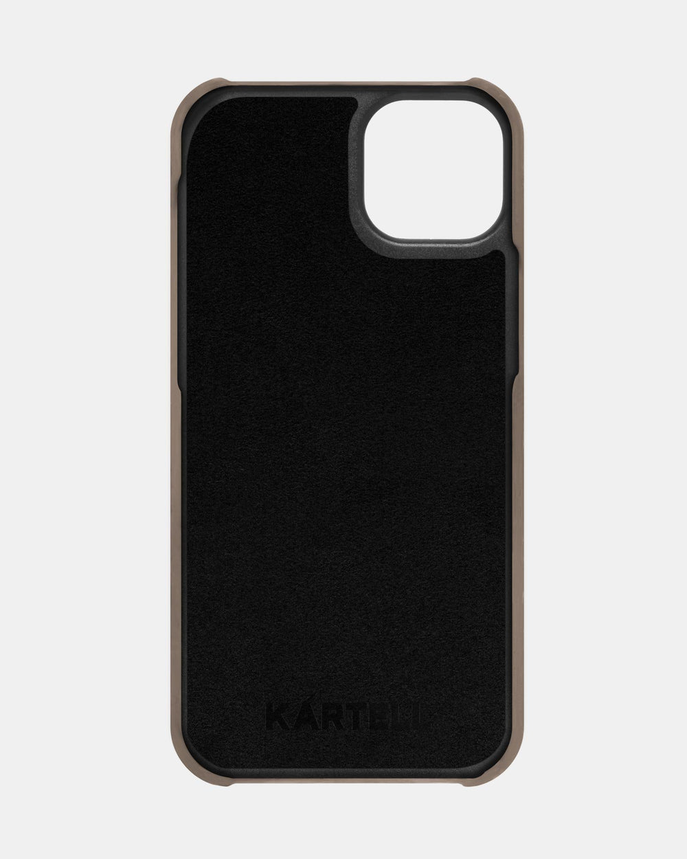 Beżowe skórzane etui na iPhone 16